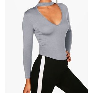 Emma choker neck body suit